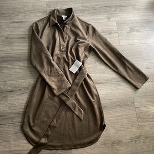 Brand new suede dress